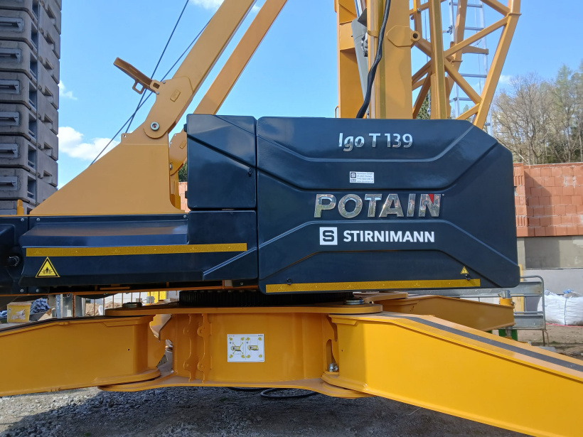 Der neue Potain Igo T139 Schnellmontagekran im Einsatz