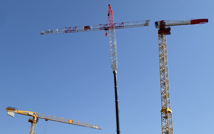 Montage POTAIN MDT 389 L16 auf 80 m Hakenh&ouml;he